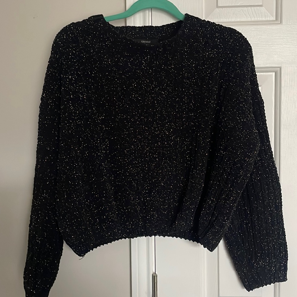 Black Metallic Sweater